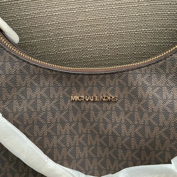 Michael kors Wilma Large Signature Logo Shoulder Bag brown - Picture 3 of 13